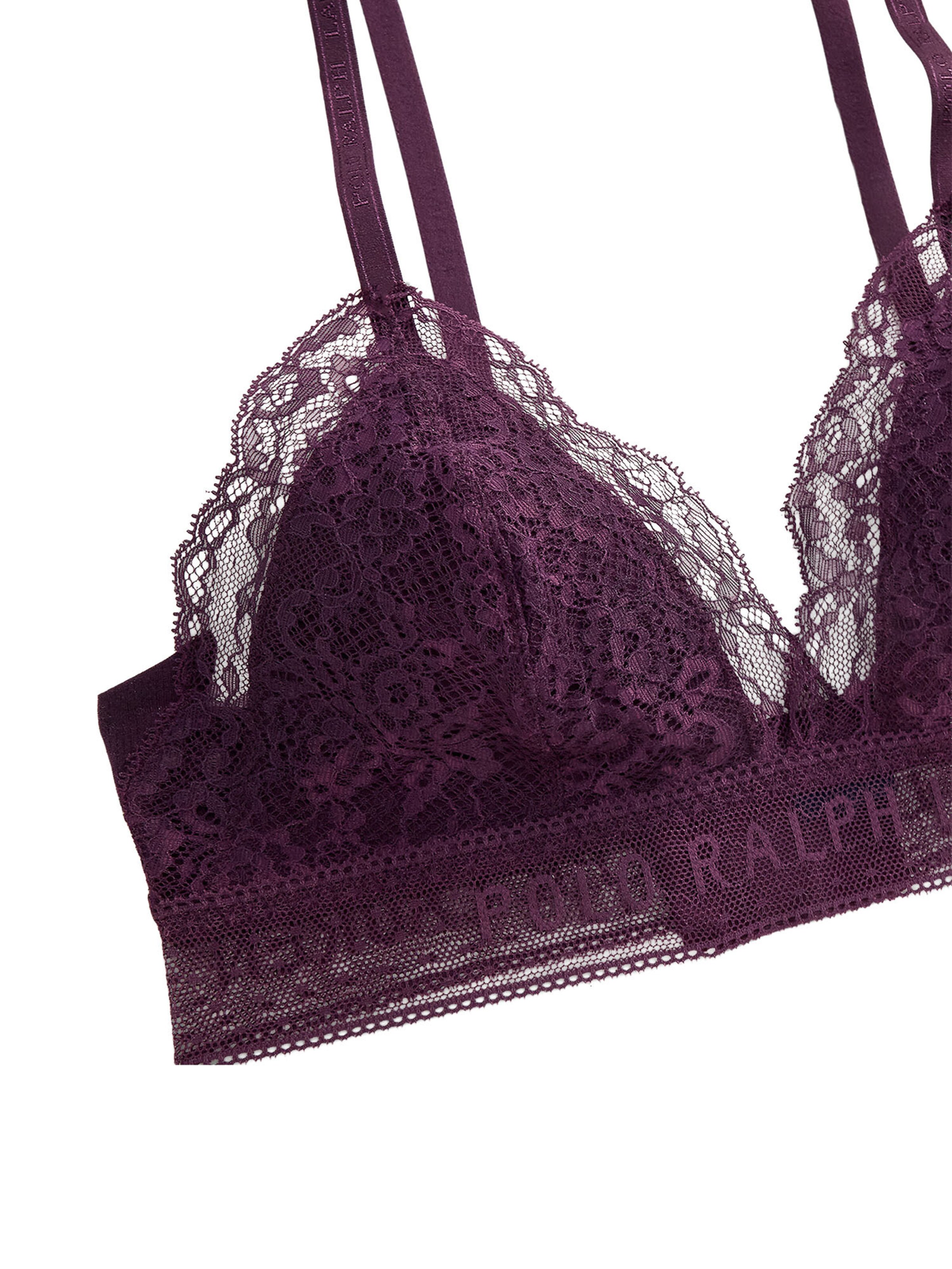 Polo Ralph Lauren Triangel BH 'Love Collection' in Lila