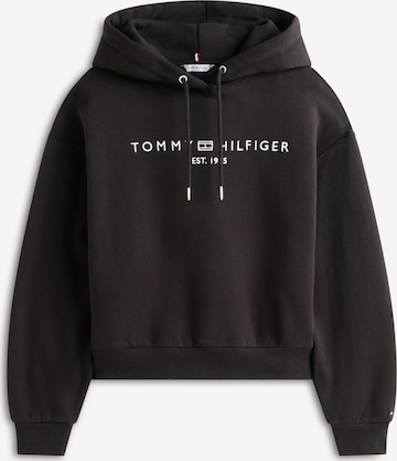 TOMMY HILFIGERSweater majica - crna boja: prednji dio