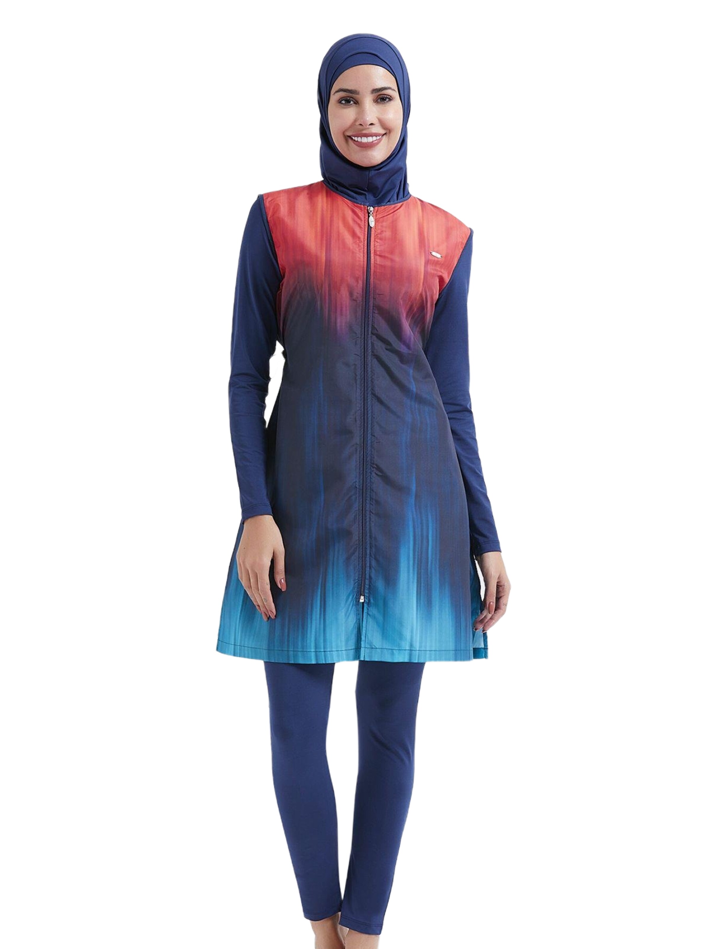 C&City Badpakjurk in Blauw: voorkant