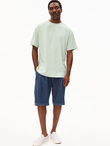 ARMEDANGELS T-Shirt MAARKOS LINEN in Grün