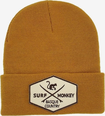 Surf Monkey Mütze in Gelb: Vorderseite