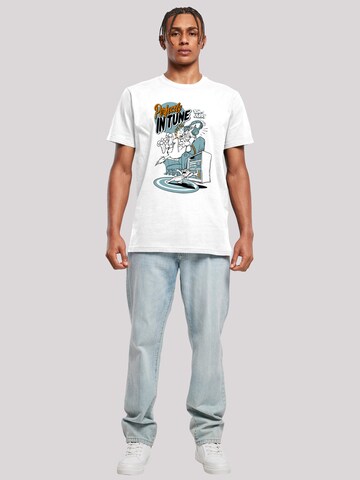 F4NT4STIC Shirt 'Tom und Jerry Perfectly In Tune' in Wit