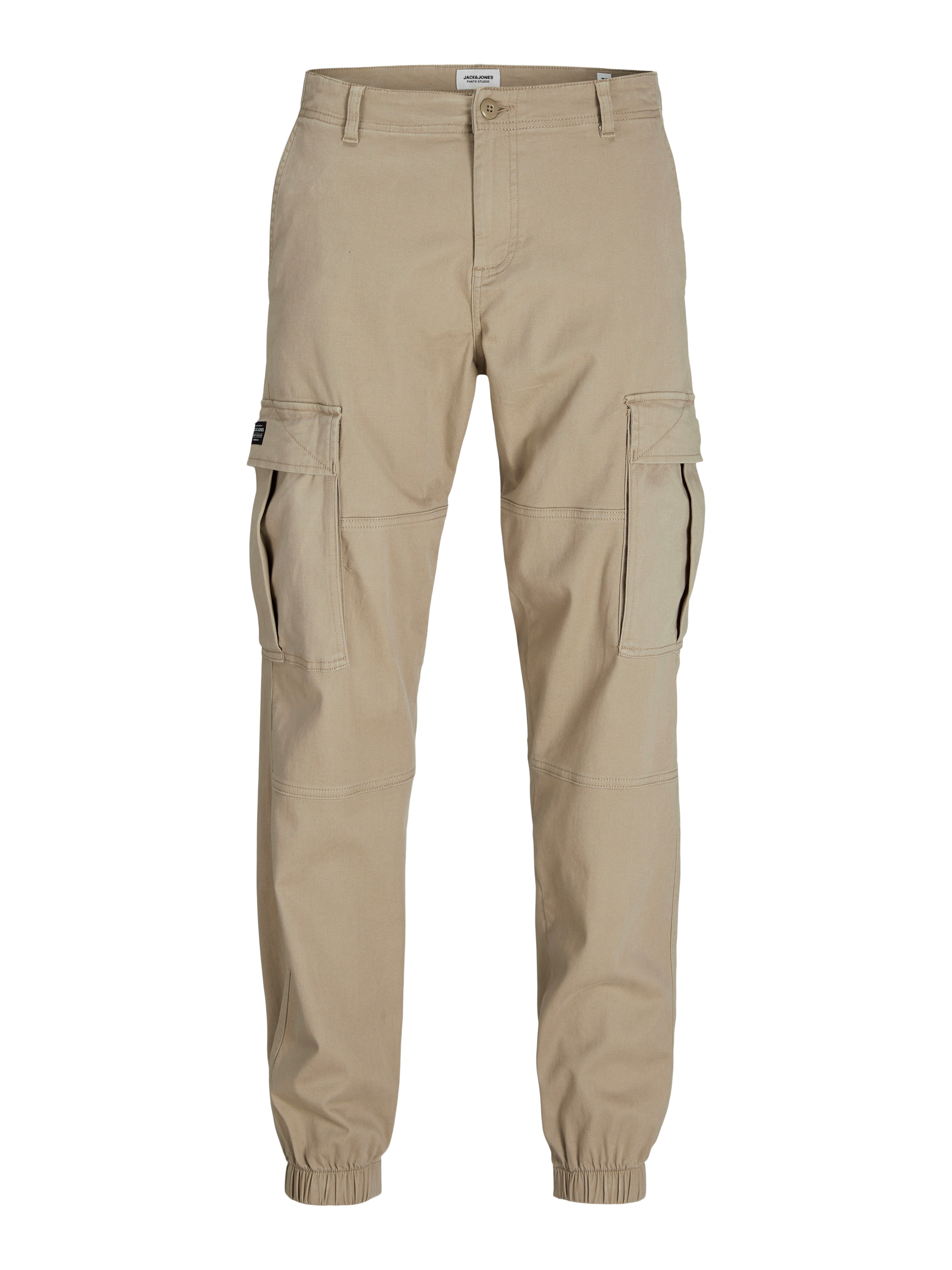 Pantalon cargo 'JPSTKane Jonnie' JACK & JONES en beige : devant