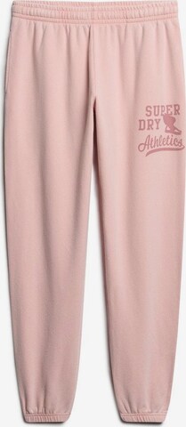 Loosefit Pantalon Superdry en rose : devant