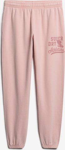 Superdry Loosefit Broek in Roze: voorkant