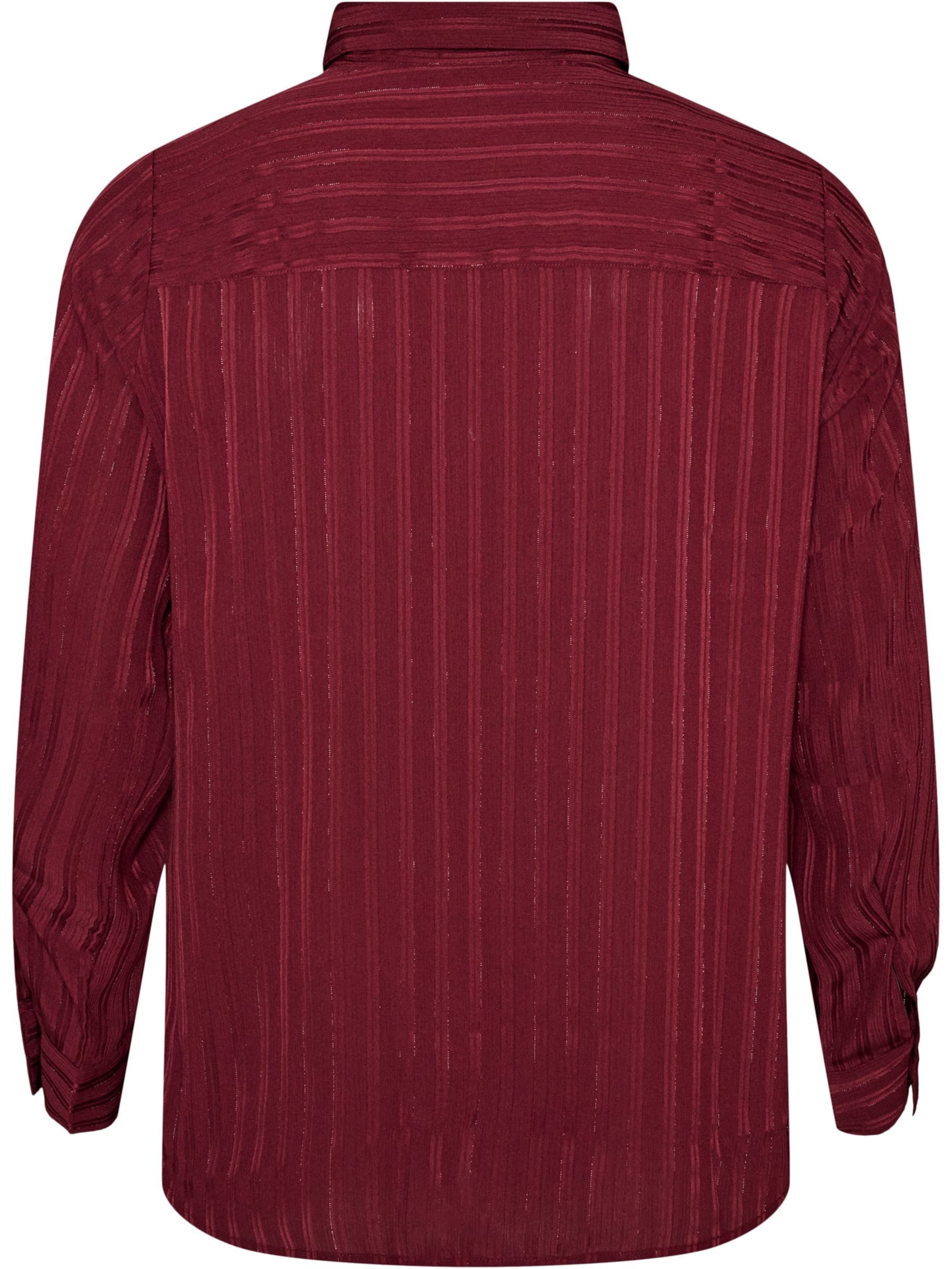 Zizzi Bluza 'ANILLE' | rdeča barva