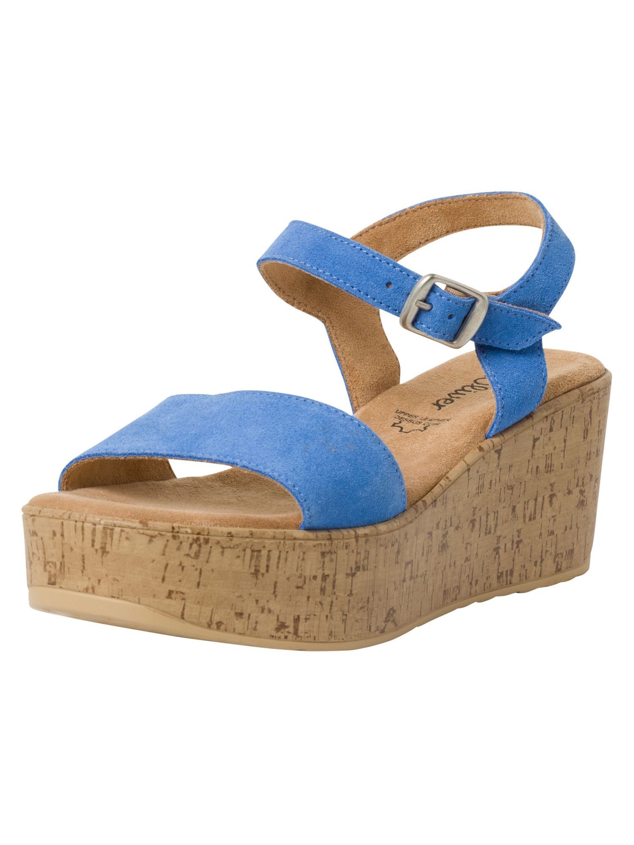 s.Oliver Sandaal in Blauw: voorkant