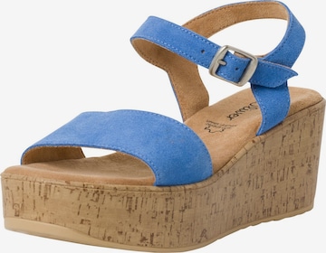 s.Oliver Sandale in Blau: Vorderseite