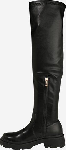 GUESS Over the Knee Boots in Black