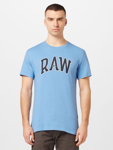 G-Star RAW Koszulka 'University' w kolorze niebieski: przód