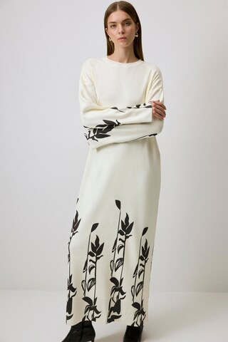 Touche Prive Gebreide jurk in Beige