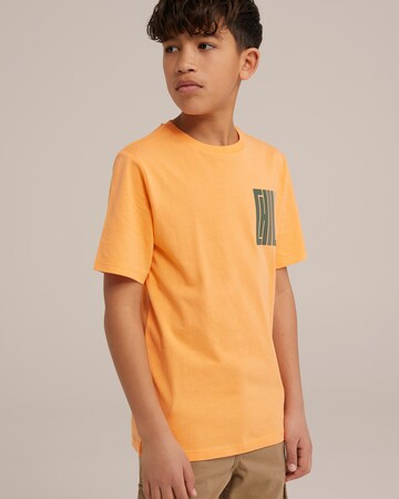 WE Fashion Tričko – oranžová: přední strana
