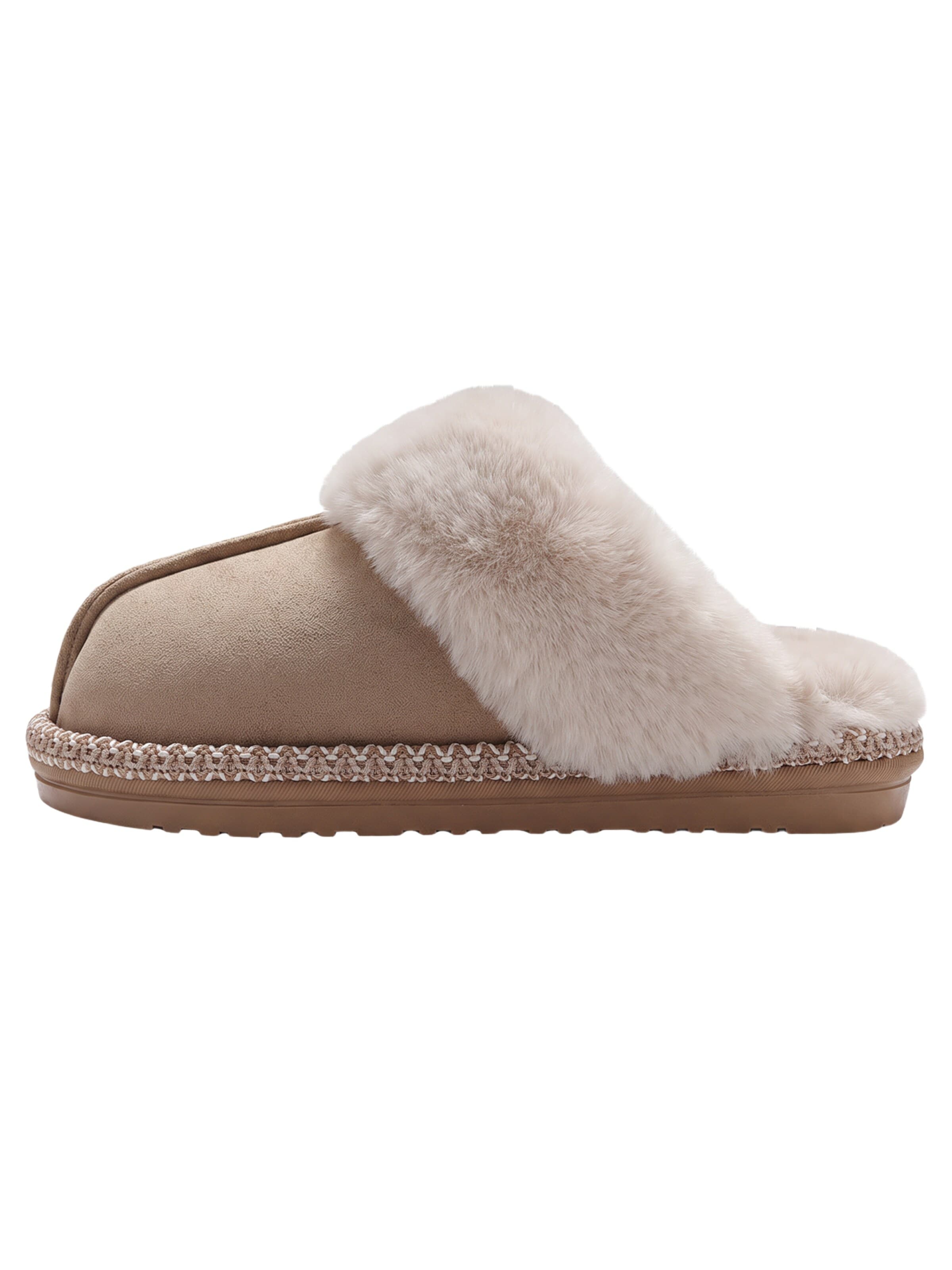 BONVERANO Slippers in Beige: front