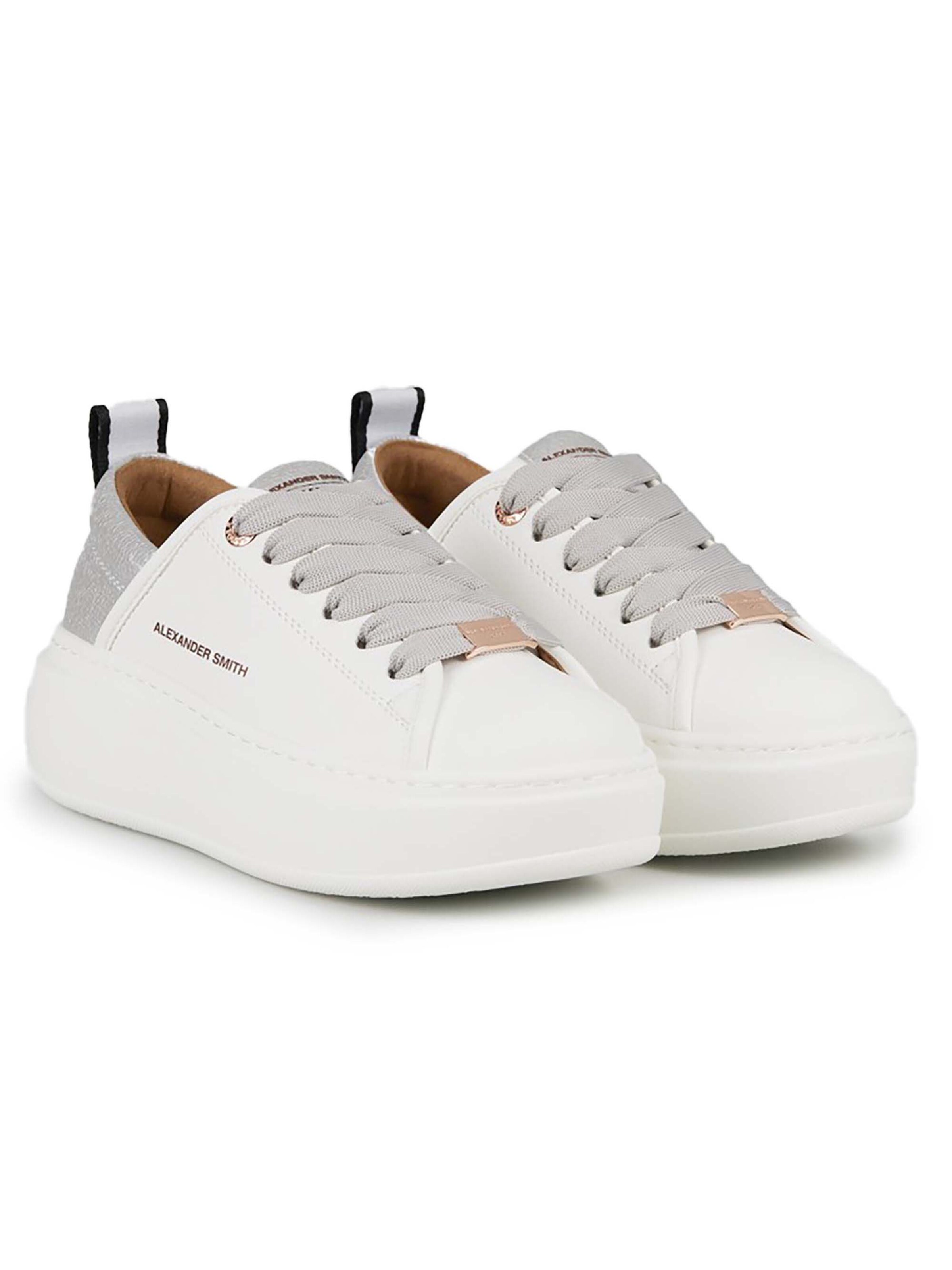 Alexander Smith Platform trainers in White