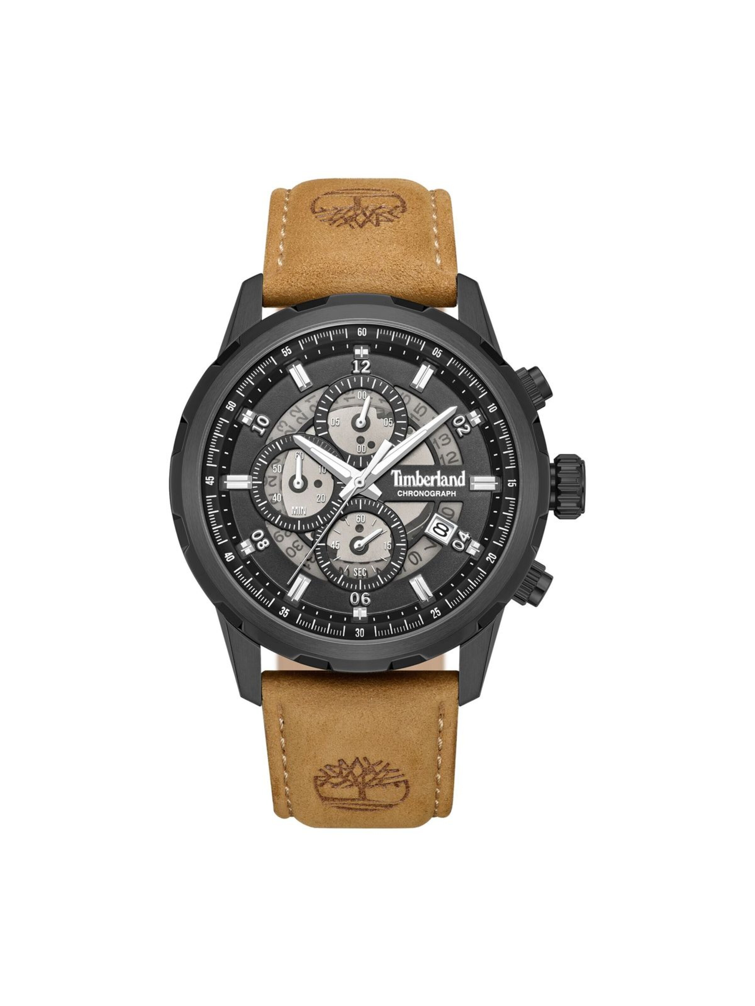 TIMBERLAND Analoguhr 'Chronograph Hampton Harbour'‌‌‌‌‌ in Braun: Vorderseite