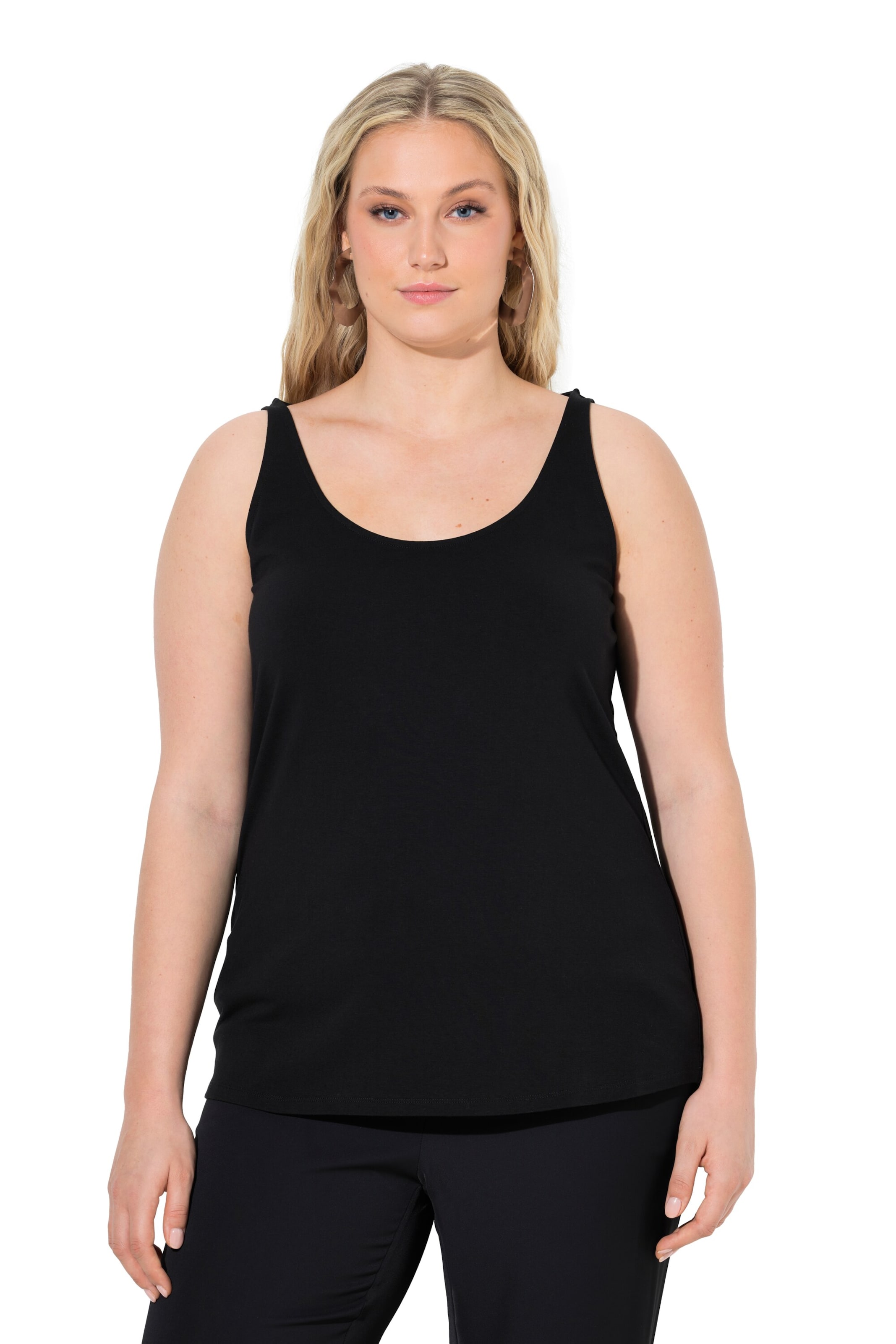 Ulla Popken Shirt in Schwarz: Vorderseite