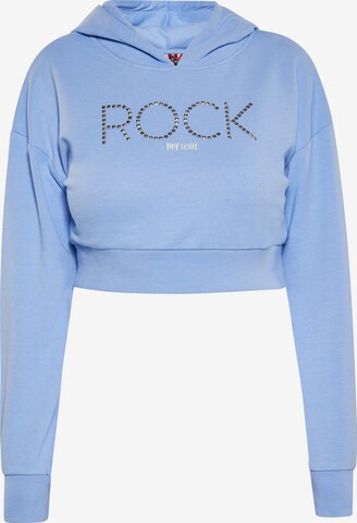 Sweat-shirt myMo ROCKS en bleu : devant