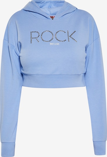 myMo ROCKS Sweater majica u svijetloplava / srebro / bijela, Pregled proizvoda