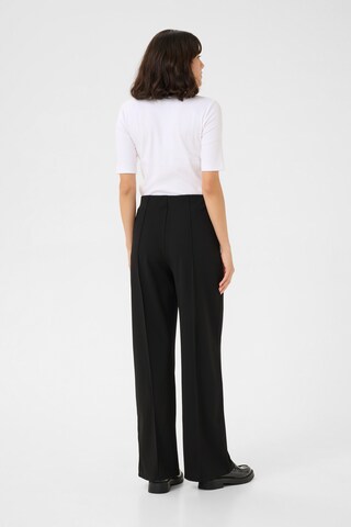 Kaffe Wide leg Broek 'Thea' in Zwart