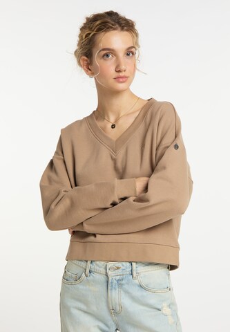 DreiMaster Vintage Sweatshirt in Braun: predná strana