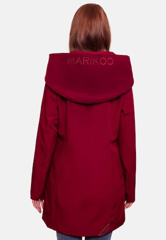 MARIKOO Toiminnallinen pitkä takki 'Mayleen' värissä punainen