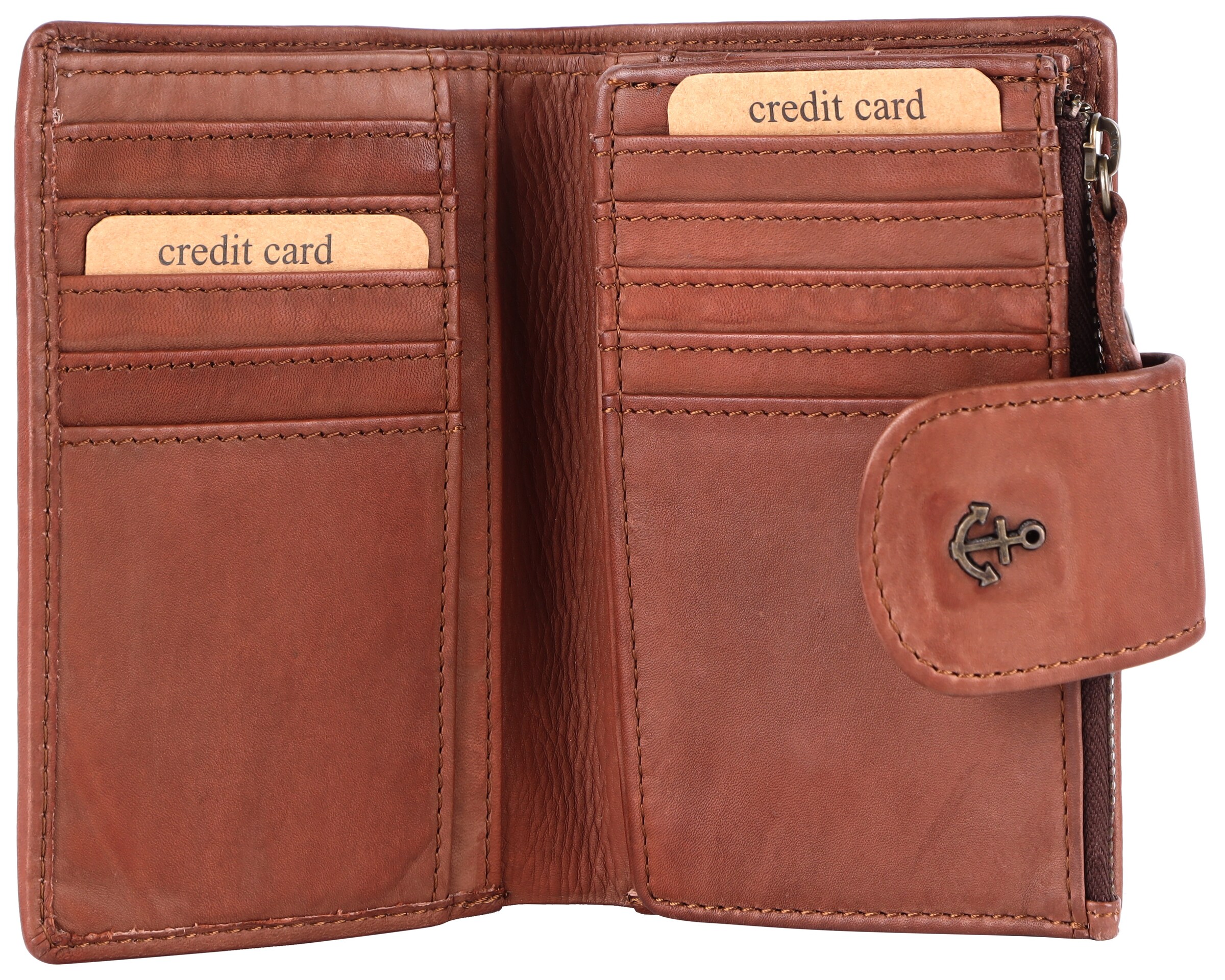 Portamonete di Harbour 2nd in marrone