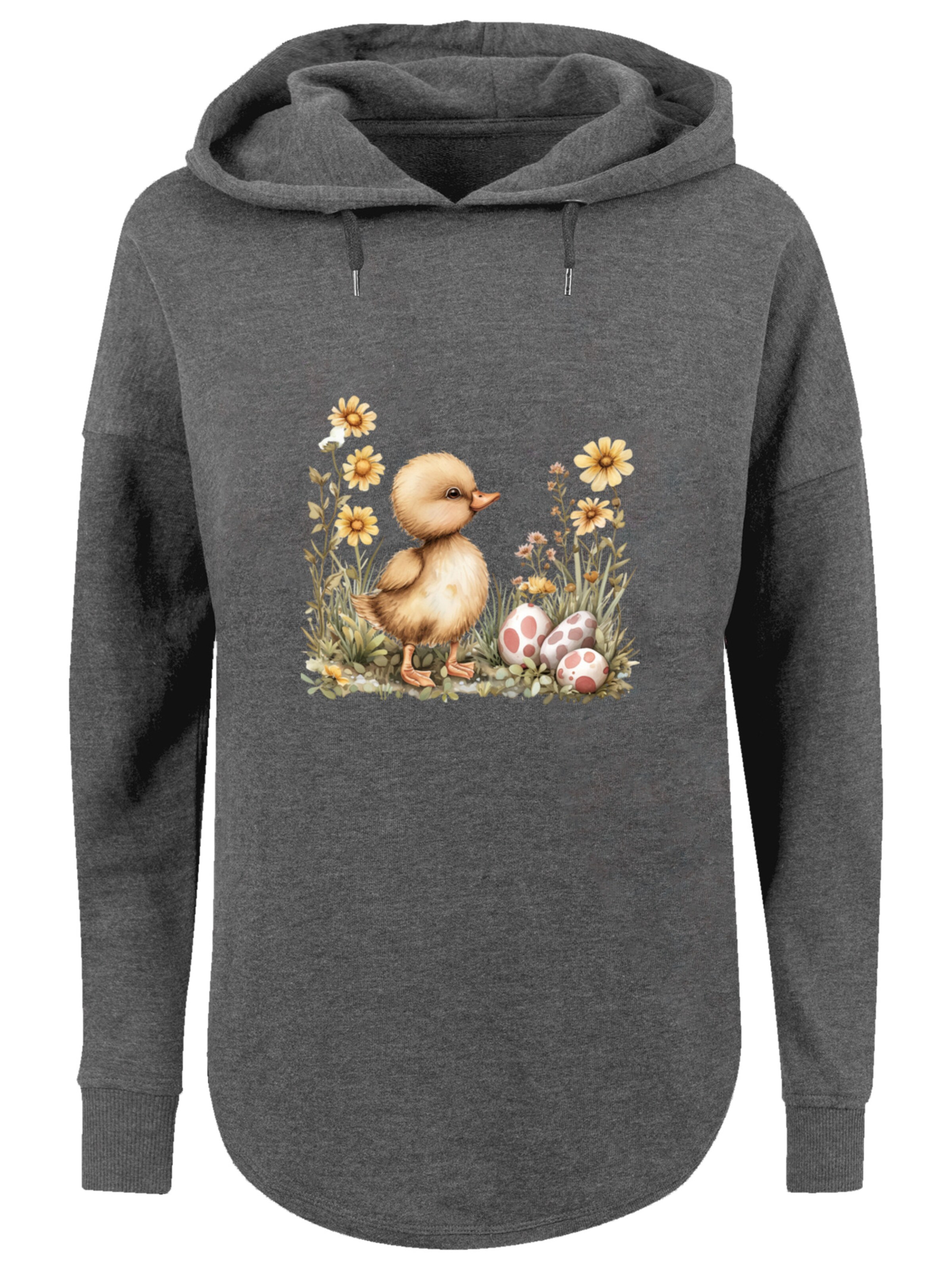 Sweat-shirt 'Niedliche Enten Ostereier' F4NT4STIC en gris : devant