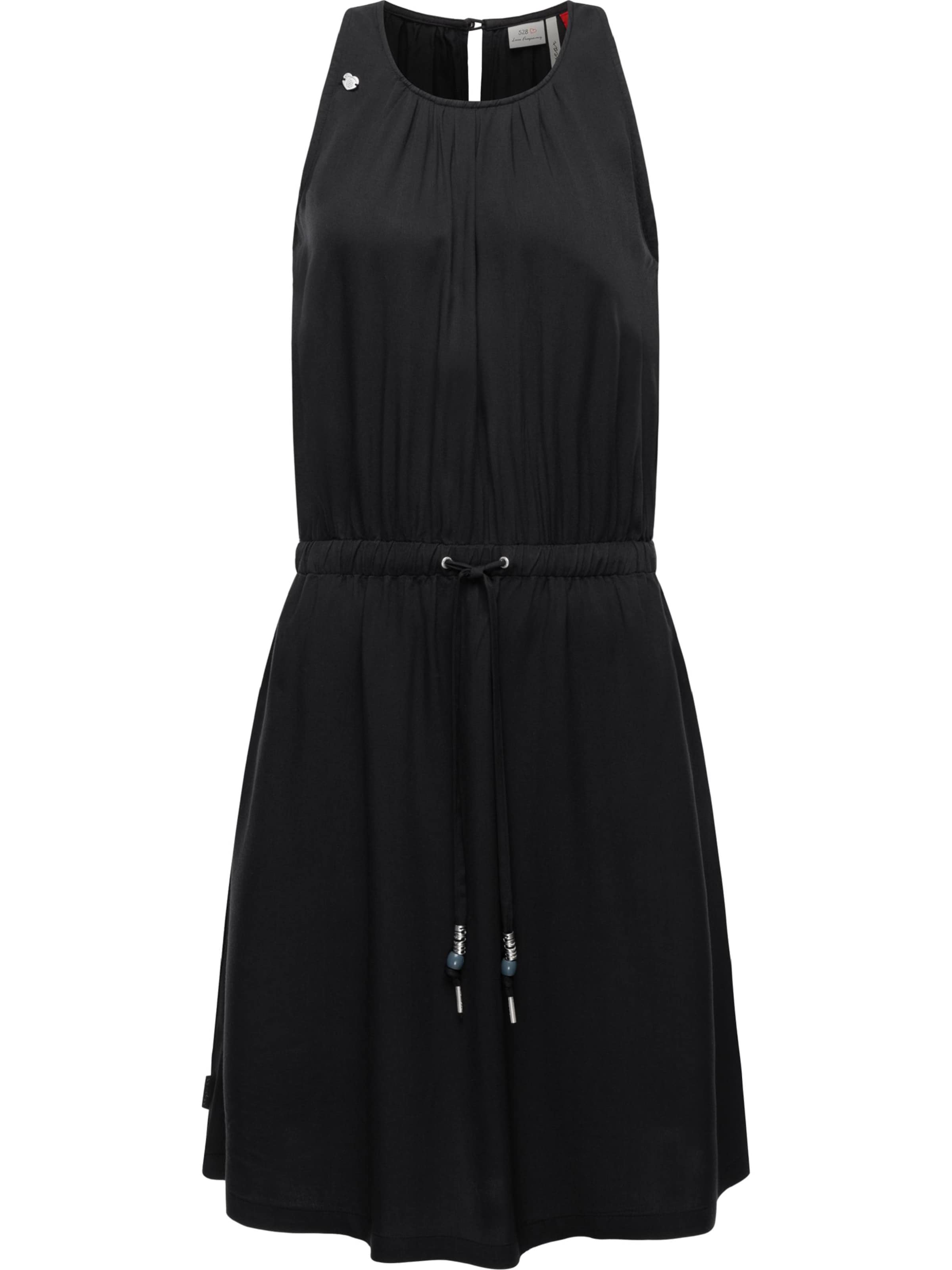Ragwear Kleid 'Sanai' in Schwarz: Vorderseite