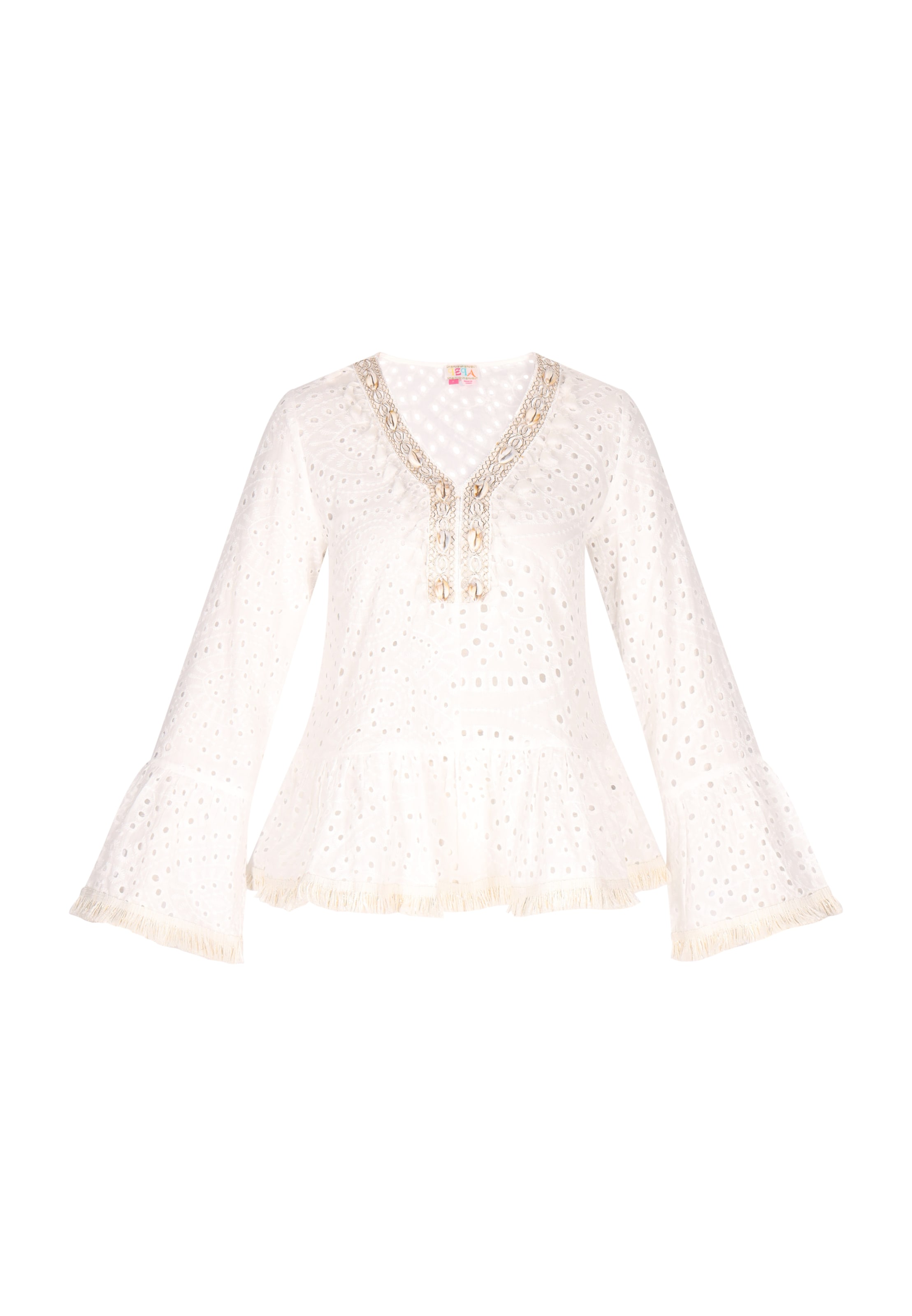 IZIA Blus i vit: framsida