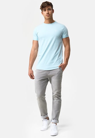 T-Shirt 'Kloge ' INDICODE JEANS en bleu