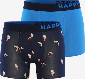 Happy Shorts Boxershorts ' Trunks #2 ' in Blauw: voorkant