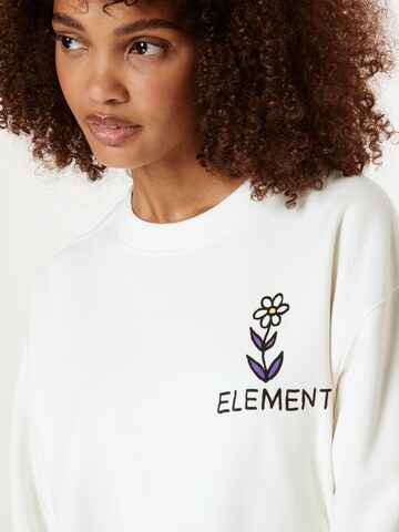 Sweat-shirt ELEMENT en blanc