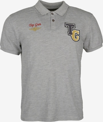 TOP GUN Poloshirt in Grau: predná strana