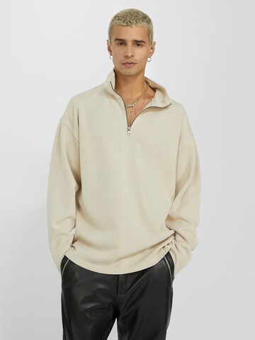 Young Poets Sweatshirt 'Ciel' in Beige: predná strana