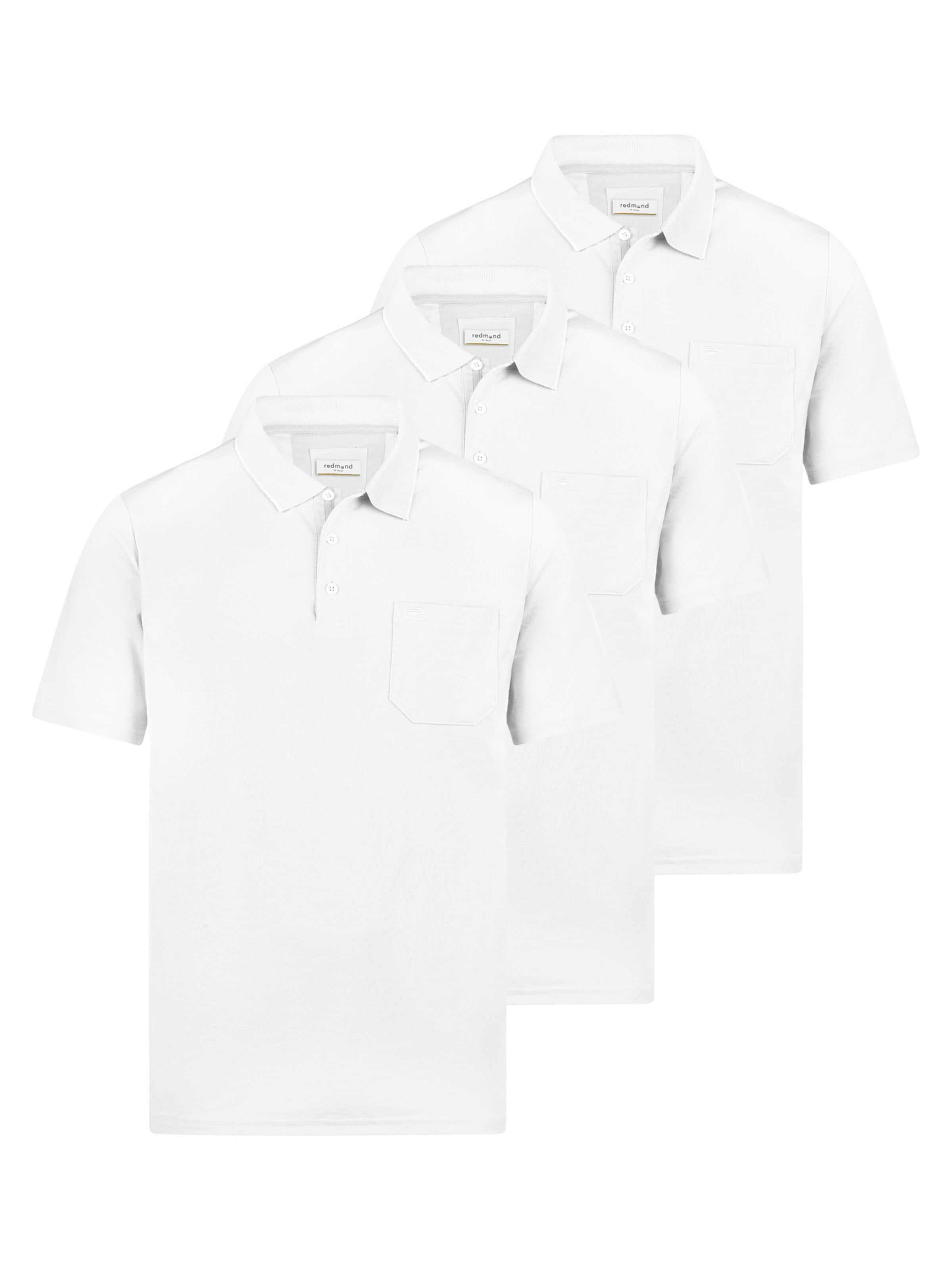 redmond Shirt 'Basic'‌‌‌‌‌‌‌‌‌‌ in Weiß: Vorderseite