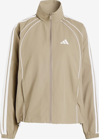 ADIDAS SPORTSWEAR - Casaco de treino 'Iconic' em verde: frente