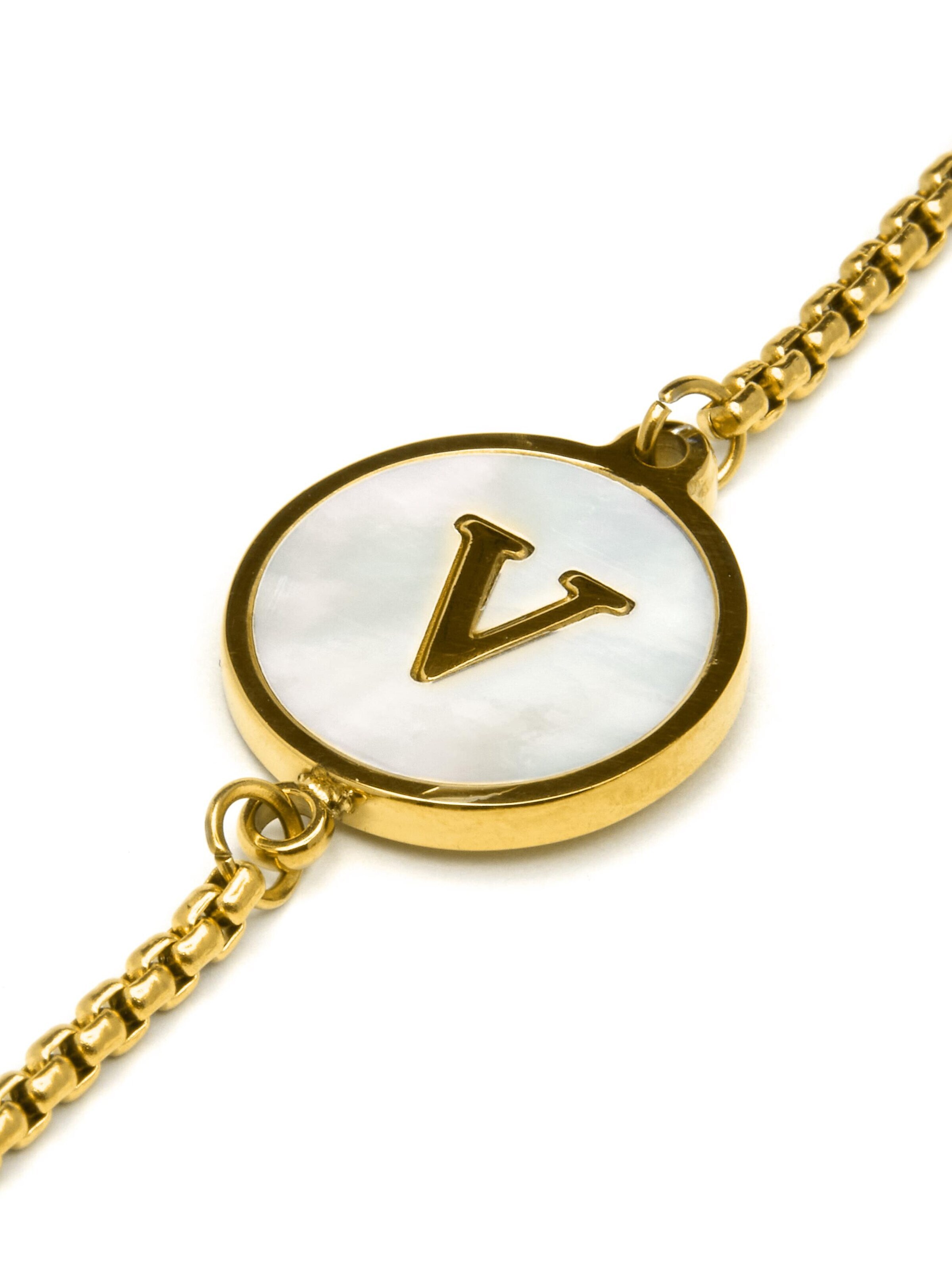 Bracelet 'Alphabet' Luxenter en or