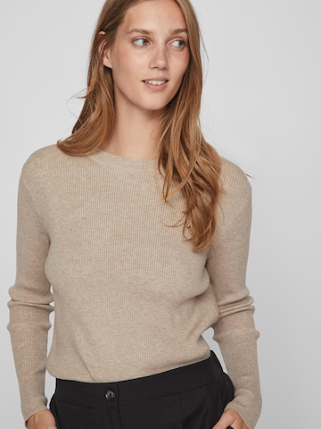 VILA Sweter 'Comfy' w kolorze beżowy