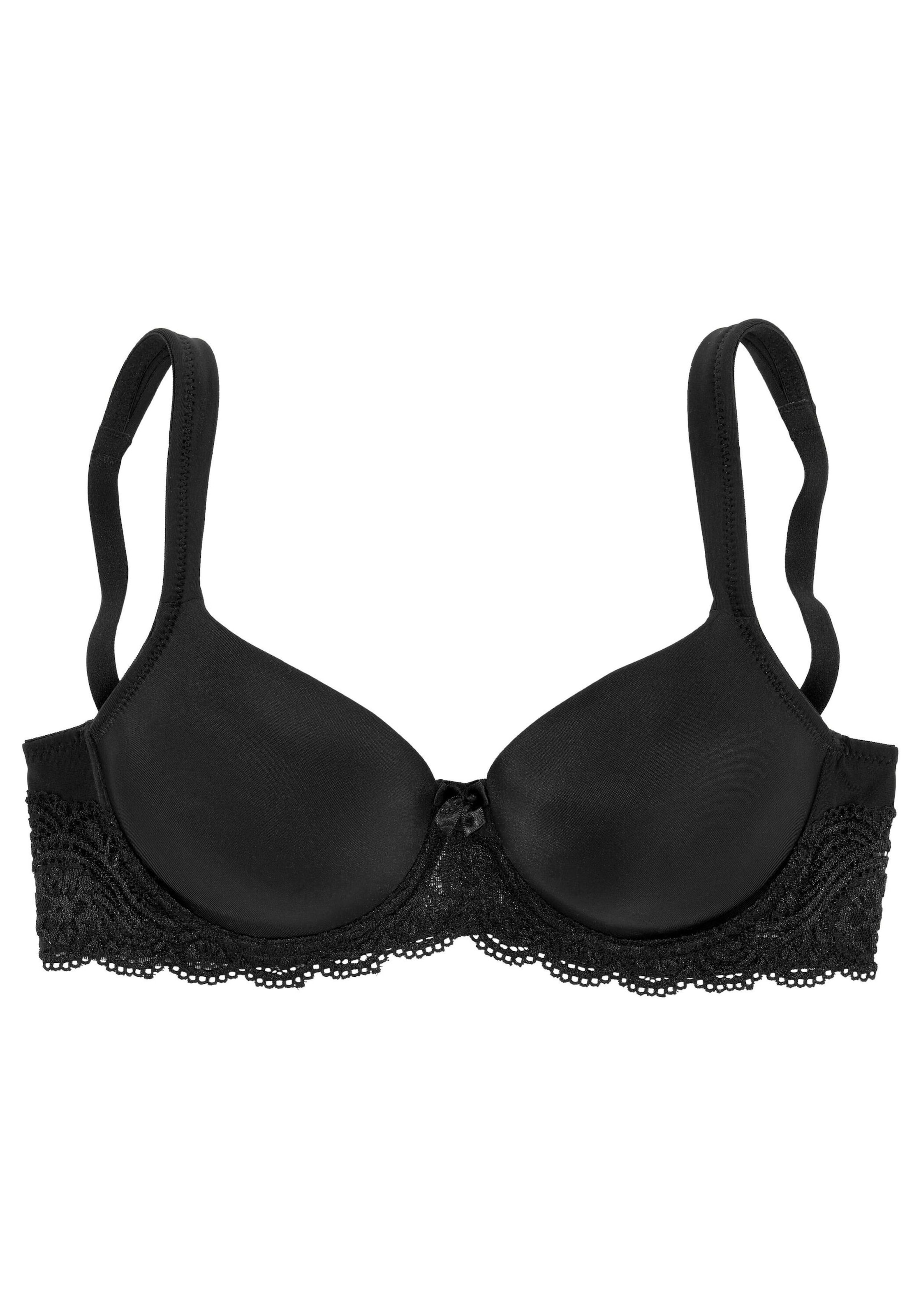 LASCANA Bra in Black: front