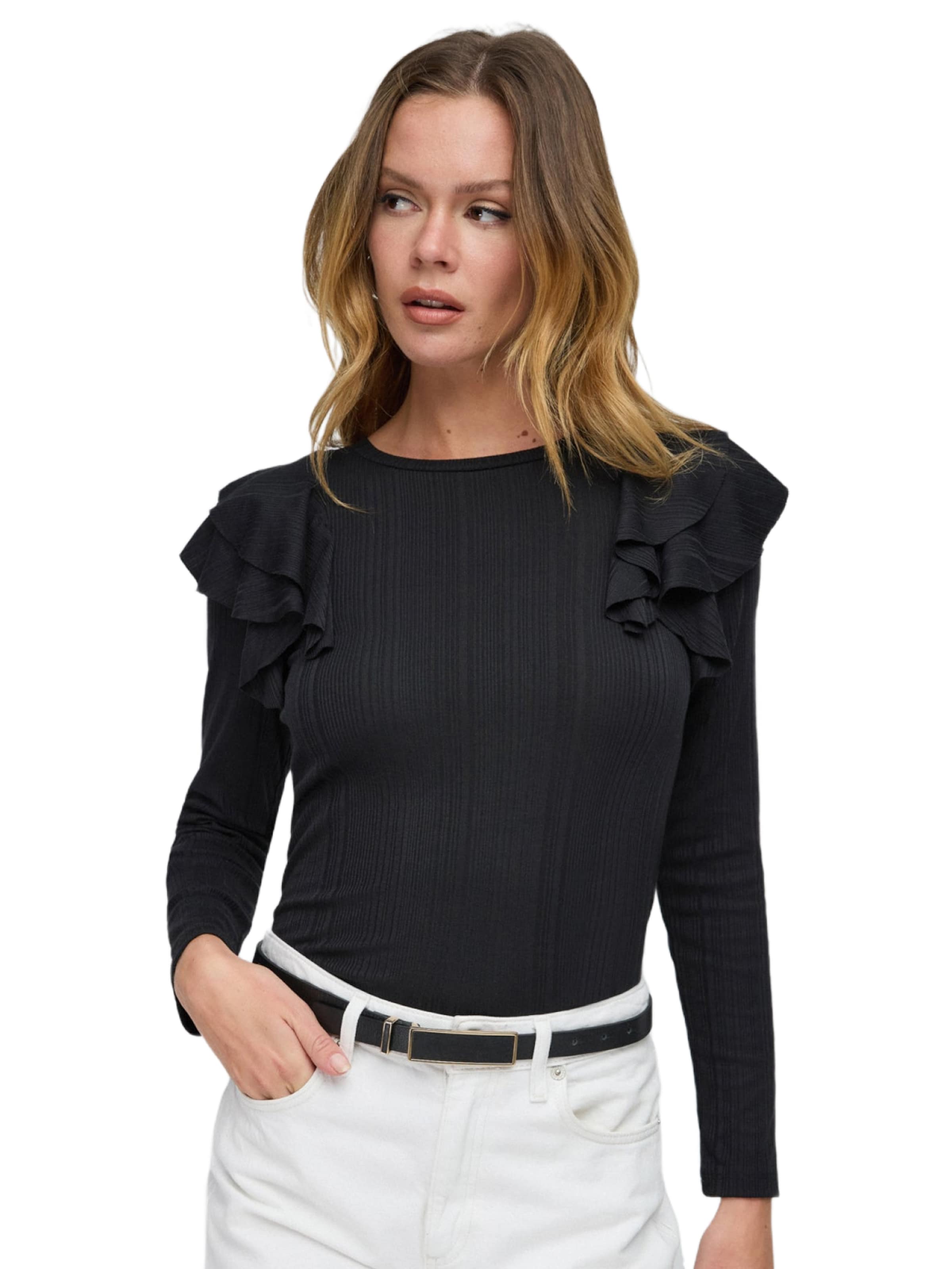 No Matter What Shirt in Black: front