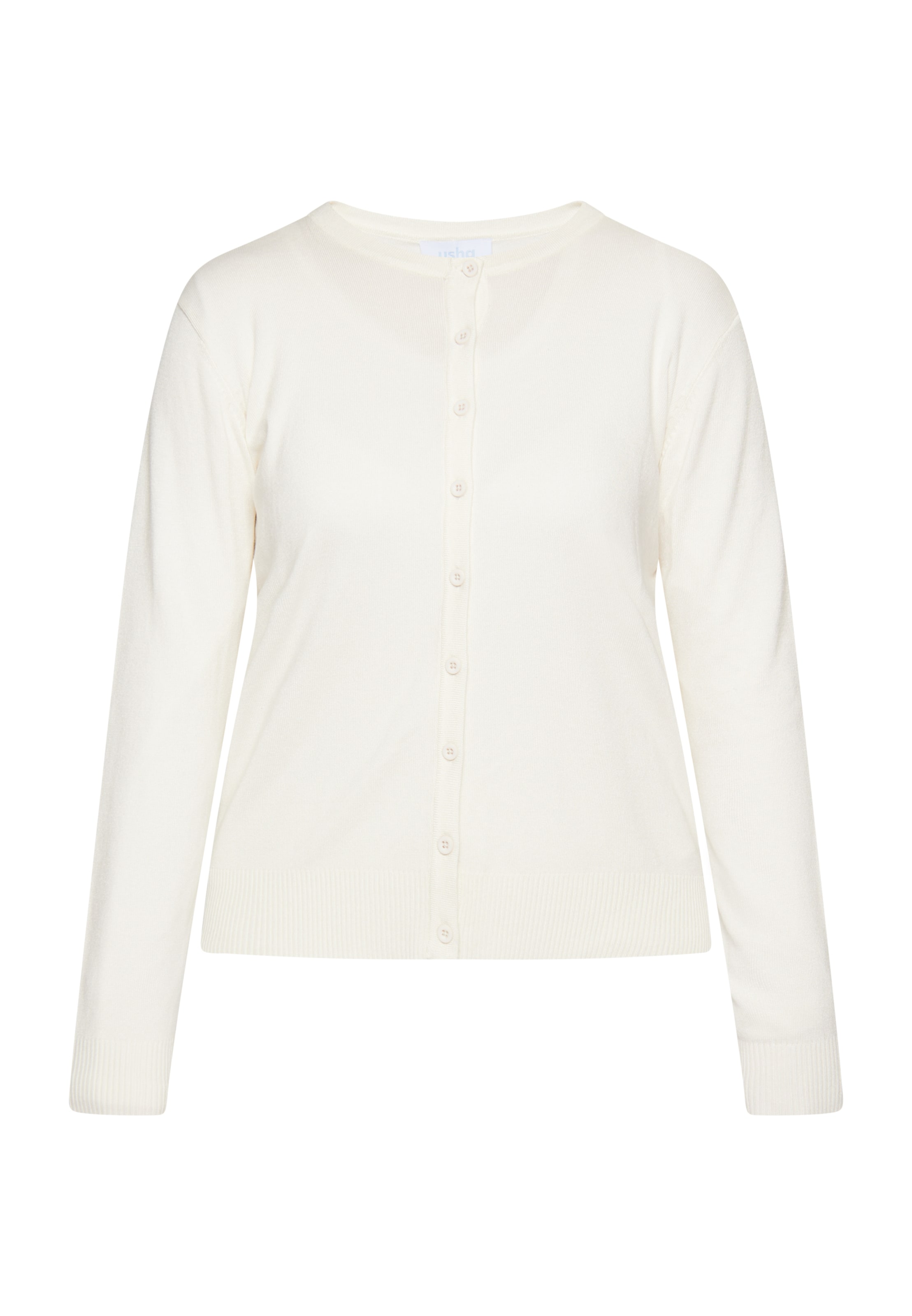 usha BLUE LABEL Вязаная кофта в Белый: спереди