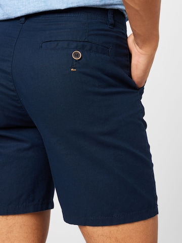 Springfield Normální Chino kalhoty – modrá