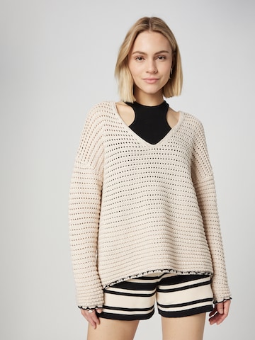 Pull-over 'Jane' Guido Maria Kretschmer Women en beige : devant