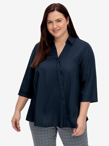 SHEEGO Blouse in Blue: front