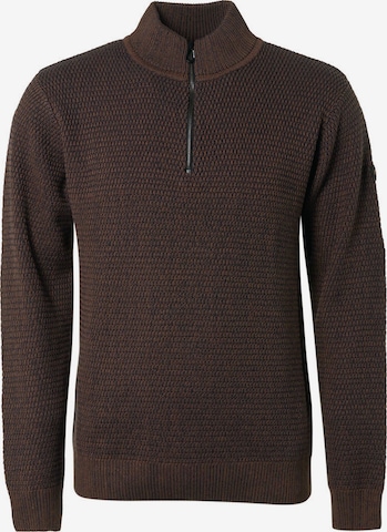 Pull-over No Excess en marron : devant