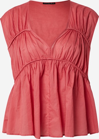 Chemisier Sisley en rouge : devant