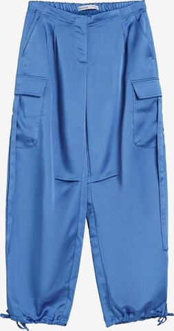 BershkaCargo hlače - plava boja: prednji dio