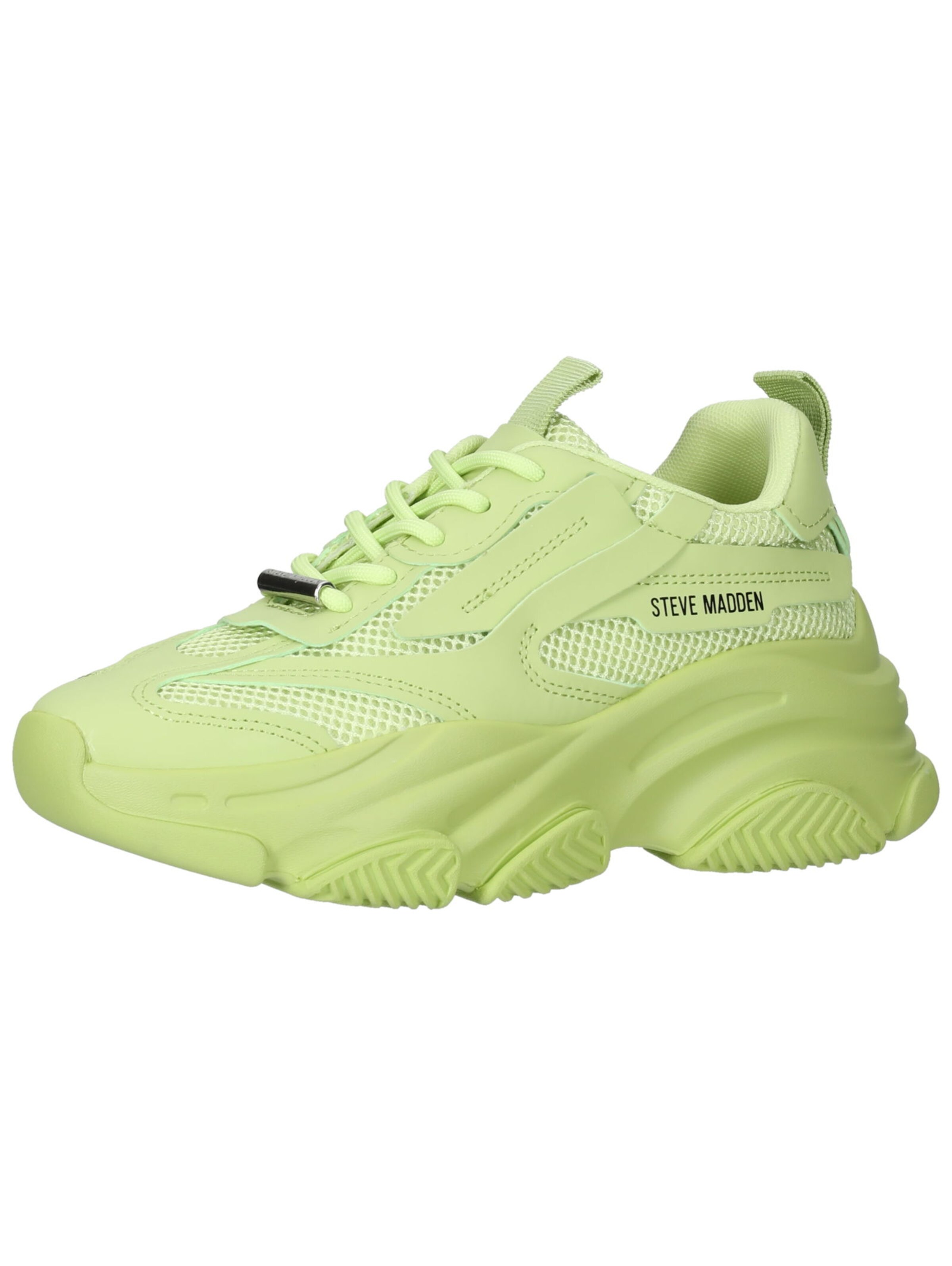 STEVE MADDEN Platform trainers in Green: front