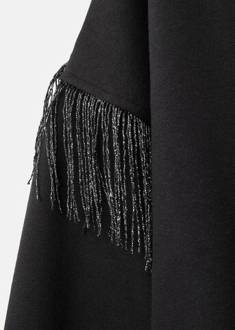 MANGO TEEN Sweatshirt 'Fringe' in Black