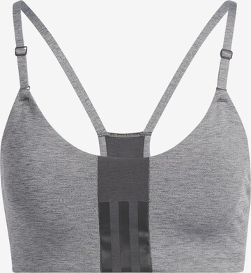 Soutien-gorge de sport ADIDAS PERFORMANCE en gris : devant